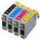 Tinteiro Compatível Epson T0711/2/3/4 - PACK 4